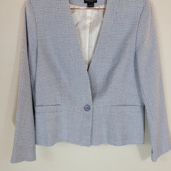 PENDLETON Blue Single Button Wool Blend Blazer Jacket Size 14 - Picture 3 of 15